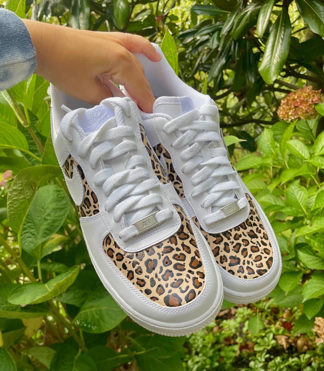 Custom Women's Nike Air Force Cheetah Print Cheetah Nike AF1