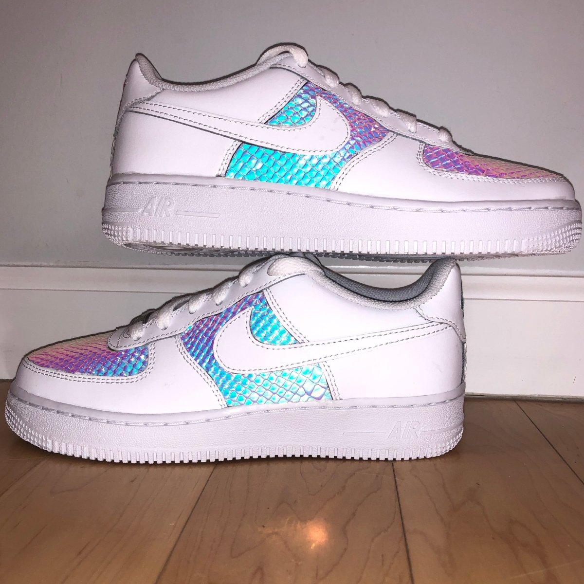 *LIMITED EDITION* Holographic Snake AF1s - DJ ZO Designs