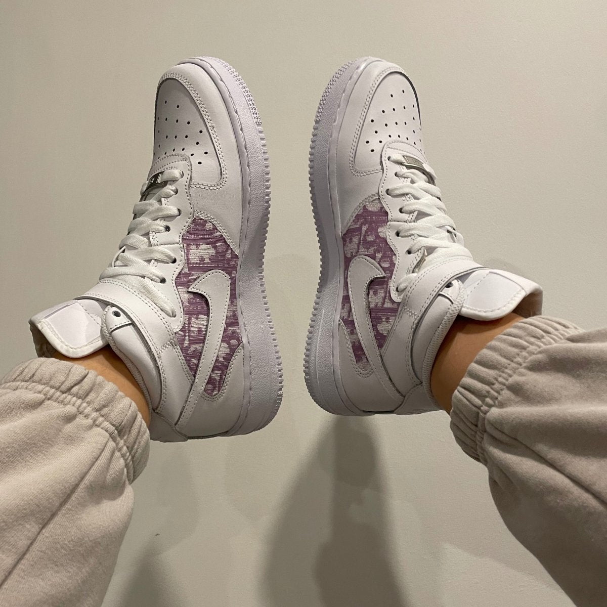 *LIMITED EDITION* Lavender Dior Nike AF1 Mid (Women's/Kids) - DJ ZO Designs