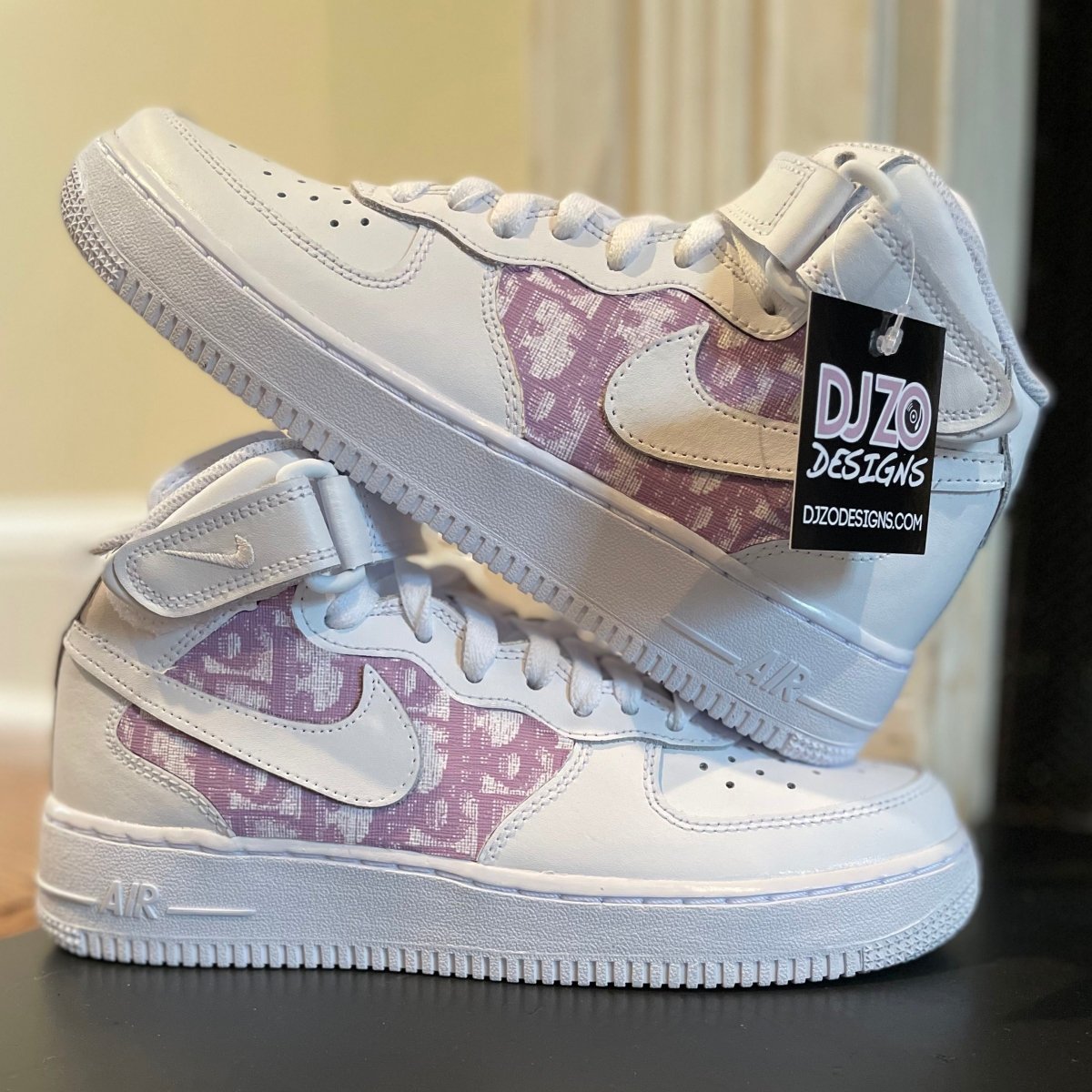 *LIMITED EDITION* Lavender Dior Nike AF1 Mid (Women's/Kids) - DJ ZO Designs