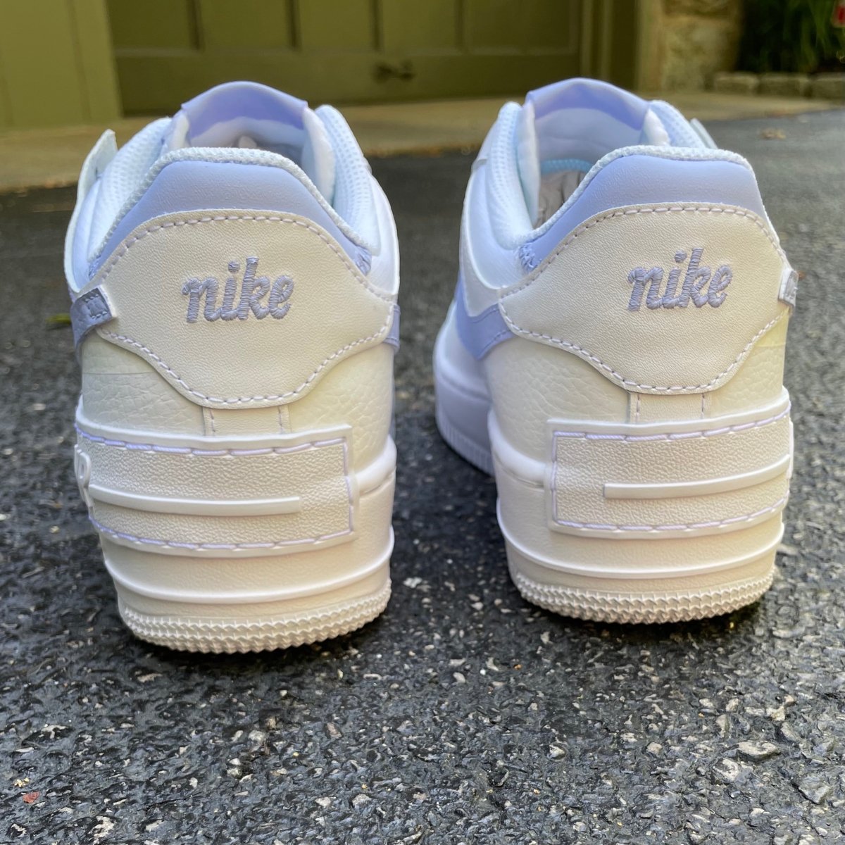 Periwinkle Shadow Nike AF1 (Women's) - DJ ZO Designs