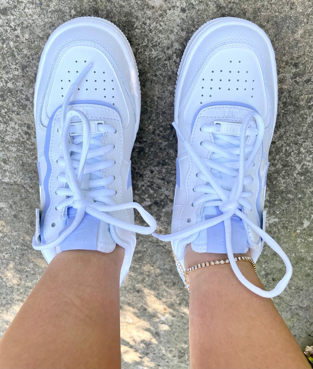 Periwinkle Shadow Nike AF1 (Women's) - DJ ZO Designs