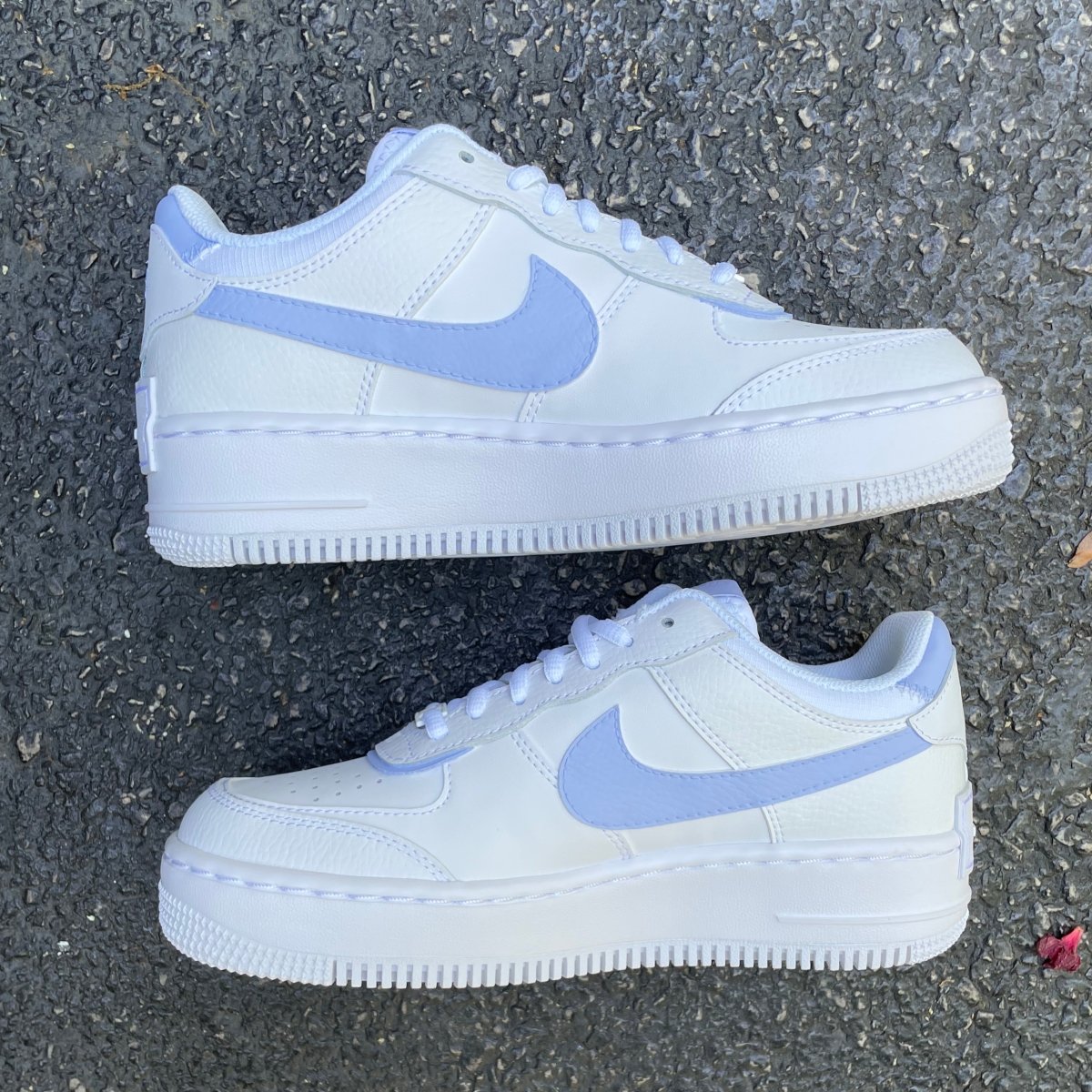 Periwinkle Shadow Nike AF1 (Women's) - DJ ZO Designs