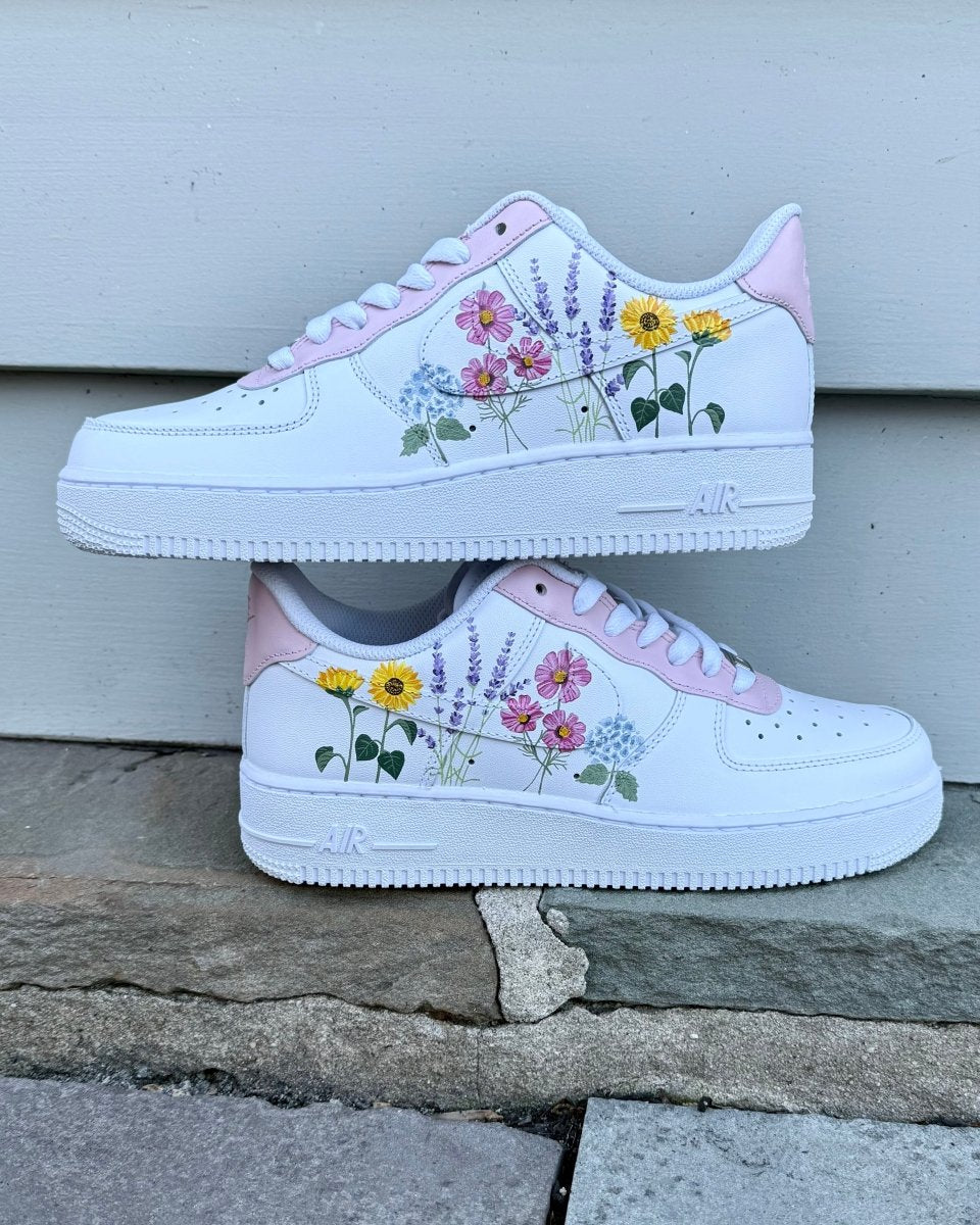 Floral Scape Nike AF1 (Kids) - DJ ZO Designs