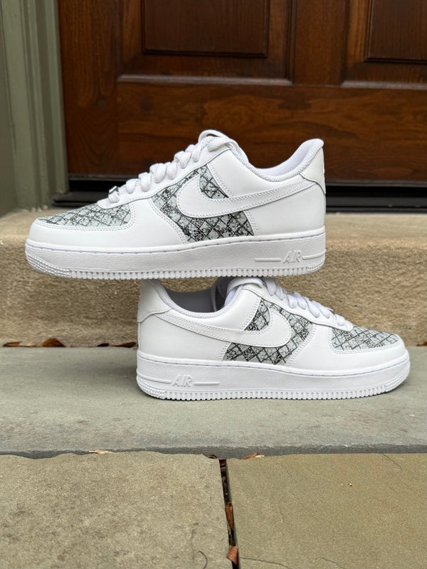 Snake Print Nike AF1 (Kid's) - DJ ZO Designs