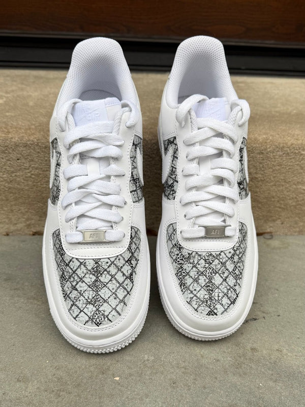 Snake Print Nike AF1 (Women's) - DJ ZO Designs