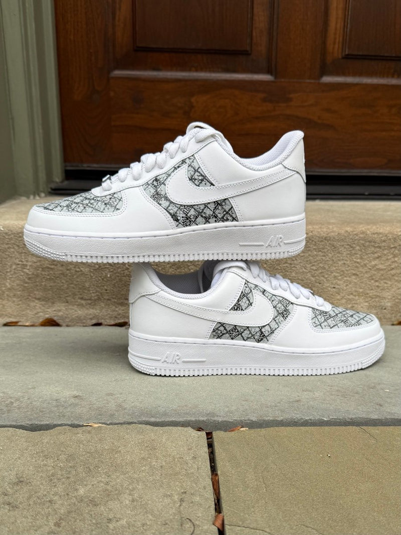 Snake Print Nike AF1 (Women's) - DJ ZO Designs