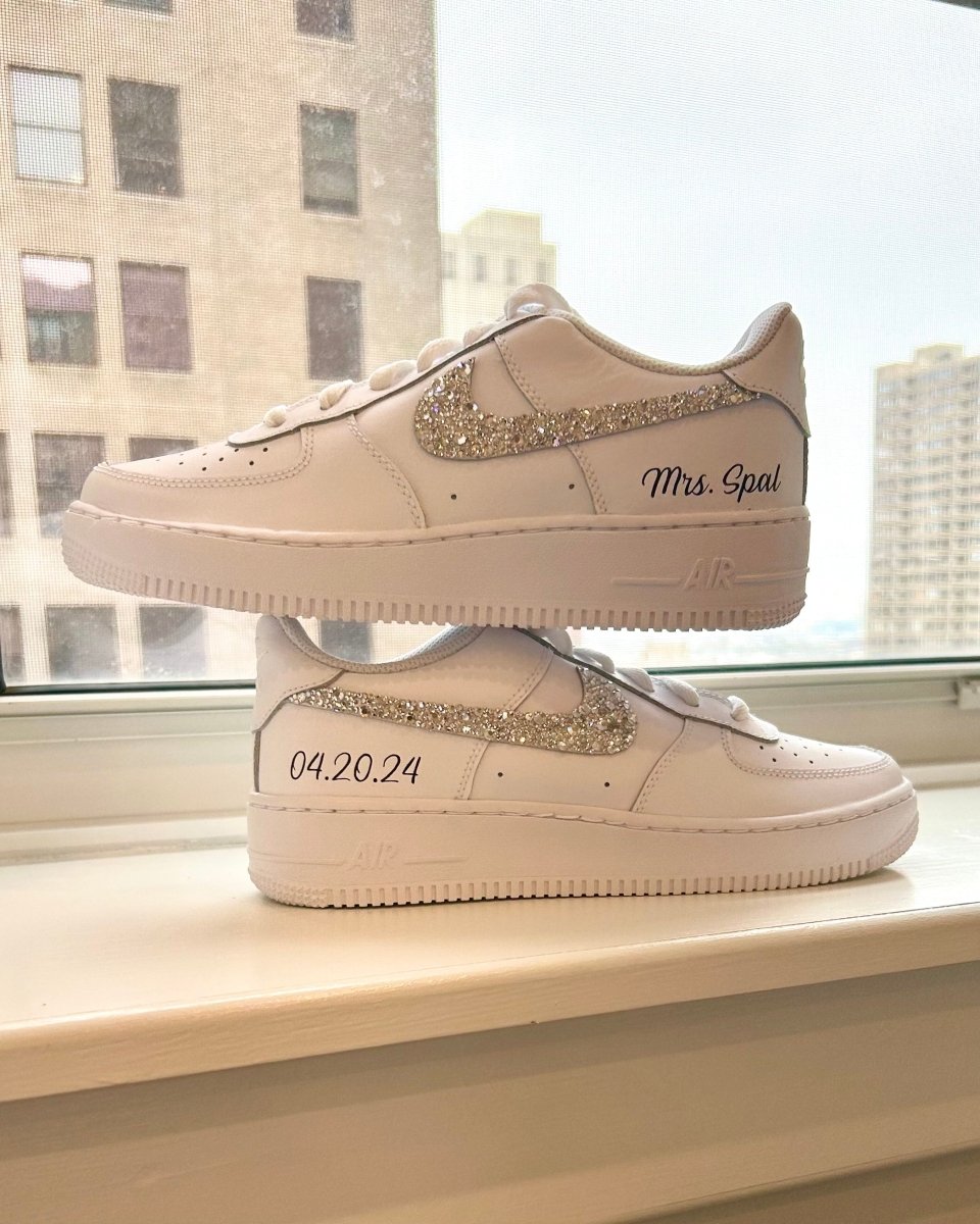 'Sparkle & Glow' Nike AF1 (Adult Sizes) - DJ ZO Designs