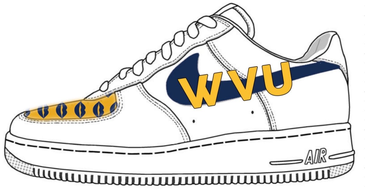 'College V1' Nike AF1 (Women's) - DJ ZO Designs