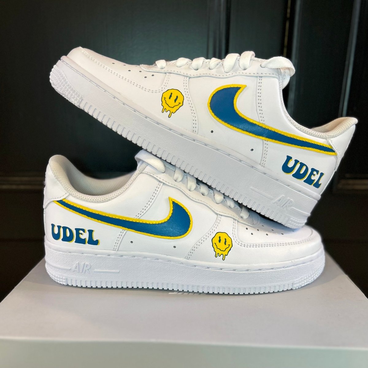 'College V6' Nike AF1 (Women's) - DJ ZO Designs