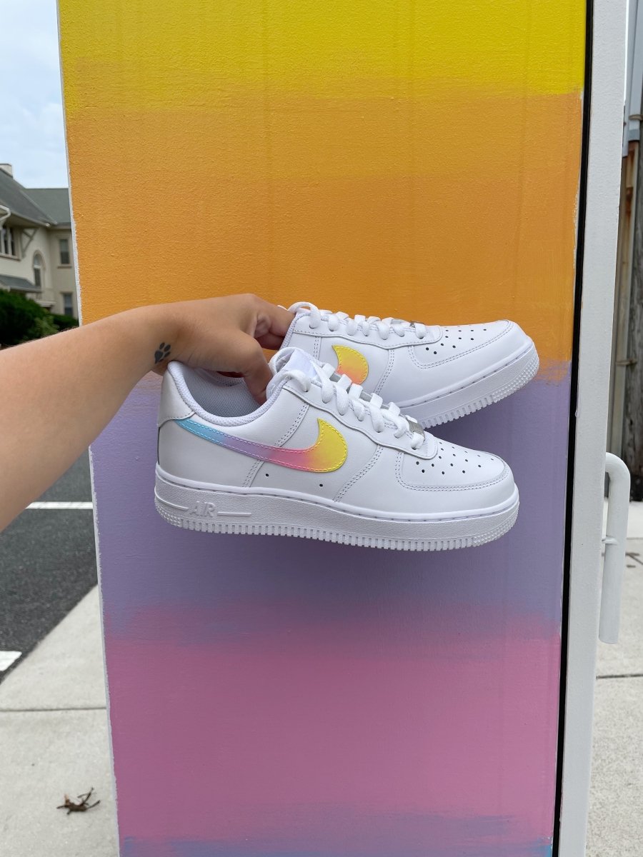 Electric Rainbow Nike AF1 (Women's) - DJ ZO Designs
