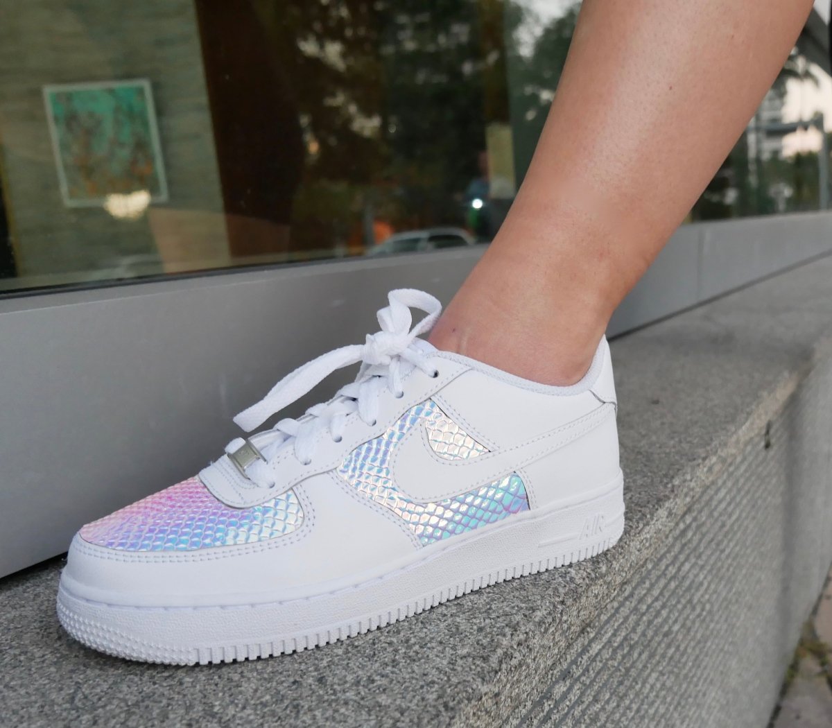 *LIMITED EDITION* Holographic Snake AF1s - DJ ZO Designs
