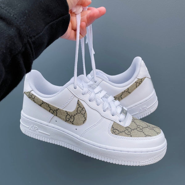 Nike Air Force 1' 07 OG Green Gucci Illusion Low Dunk Sneakers