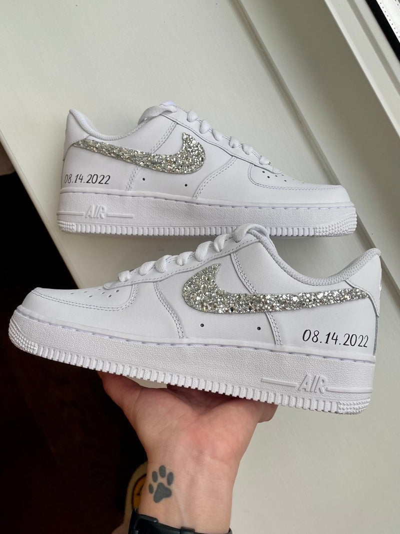 'Sparkle & Glow' Nike AF1 (Kids) - DJ ZO Designs