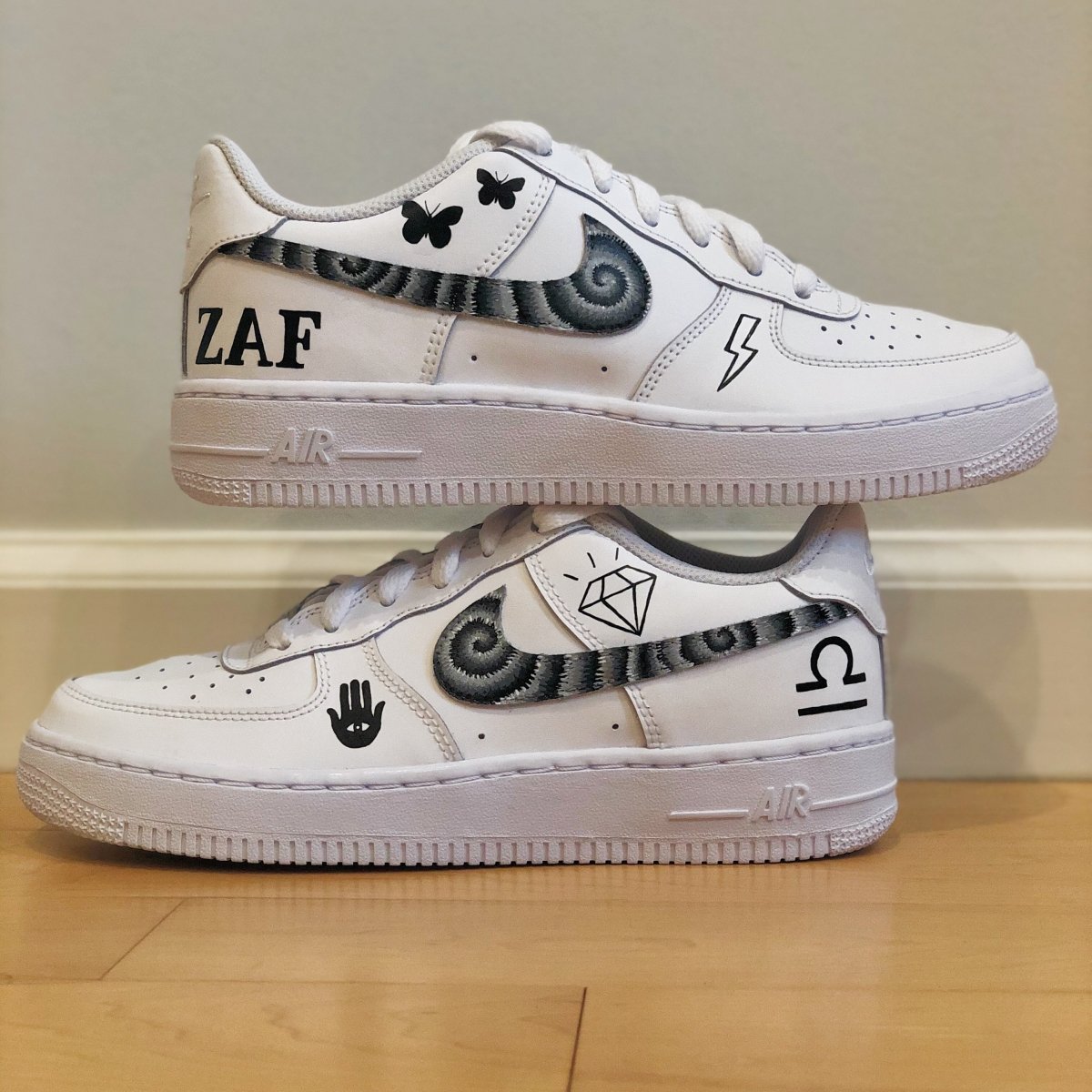'The Be YOU' Nike AF1 (Kids) - DJ ZO Designs