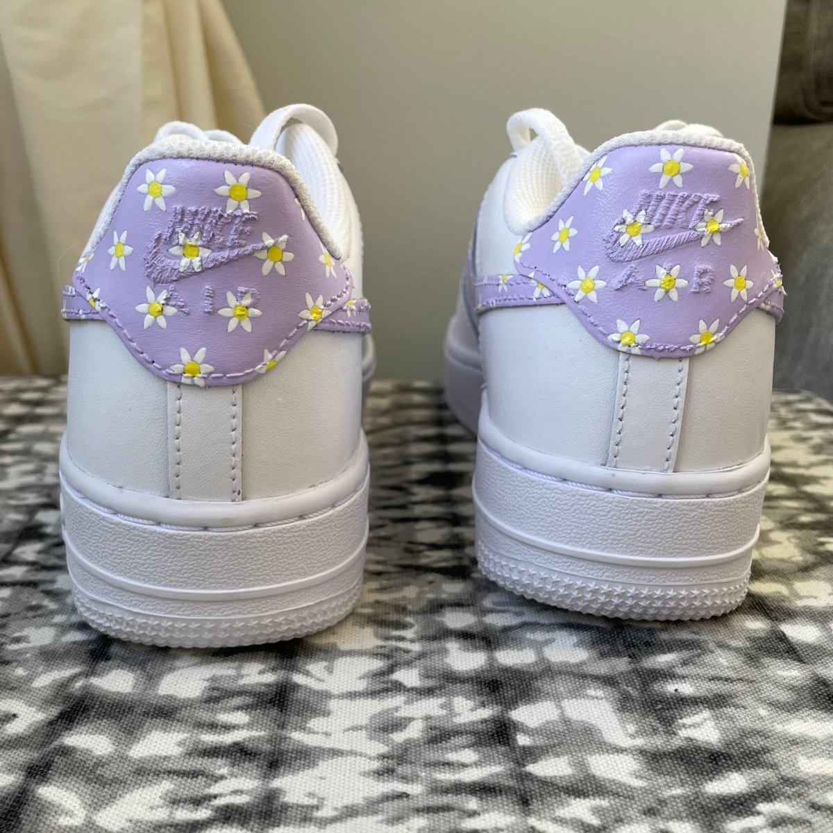 custom air force 1 purple butterfly