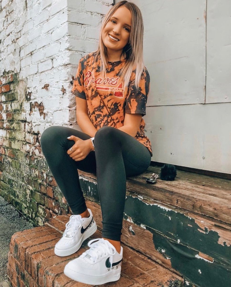 The Drip Swoosh V1 Nike AF1 (Women's) - DJ ZO Designs