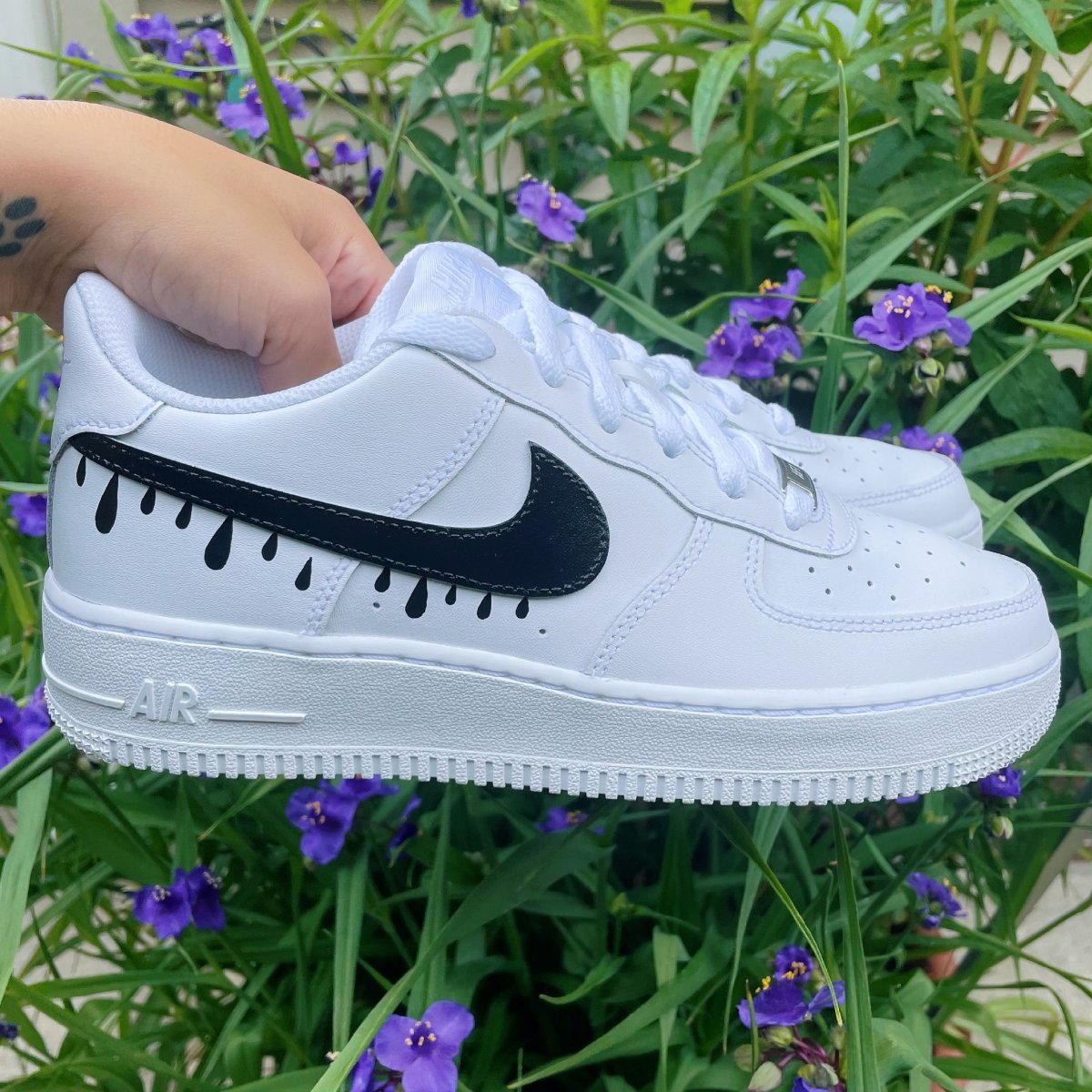 The Drip Swoosh V1 Nike AF1 (Women's) - DJ ZO Designs